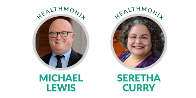 Healthmonix's Mike Lewis and Seretha Curry