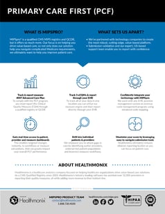 Healthmonix Primary Care First (PCF) Registry Solution